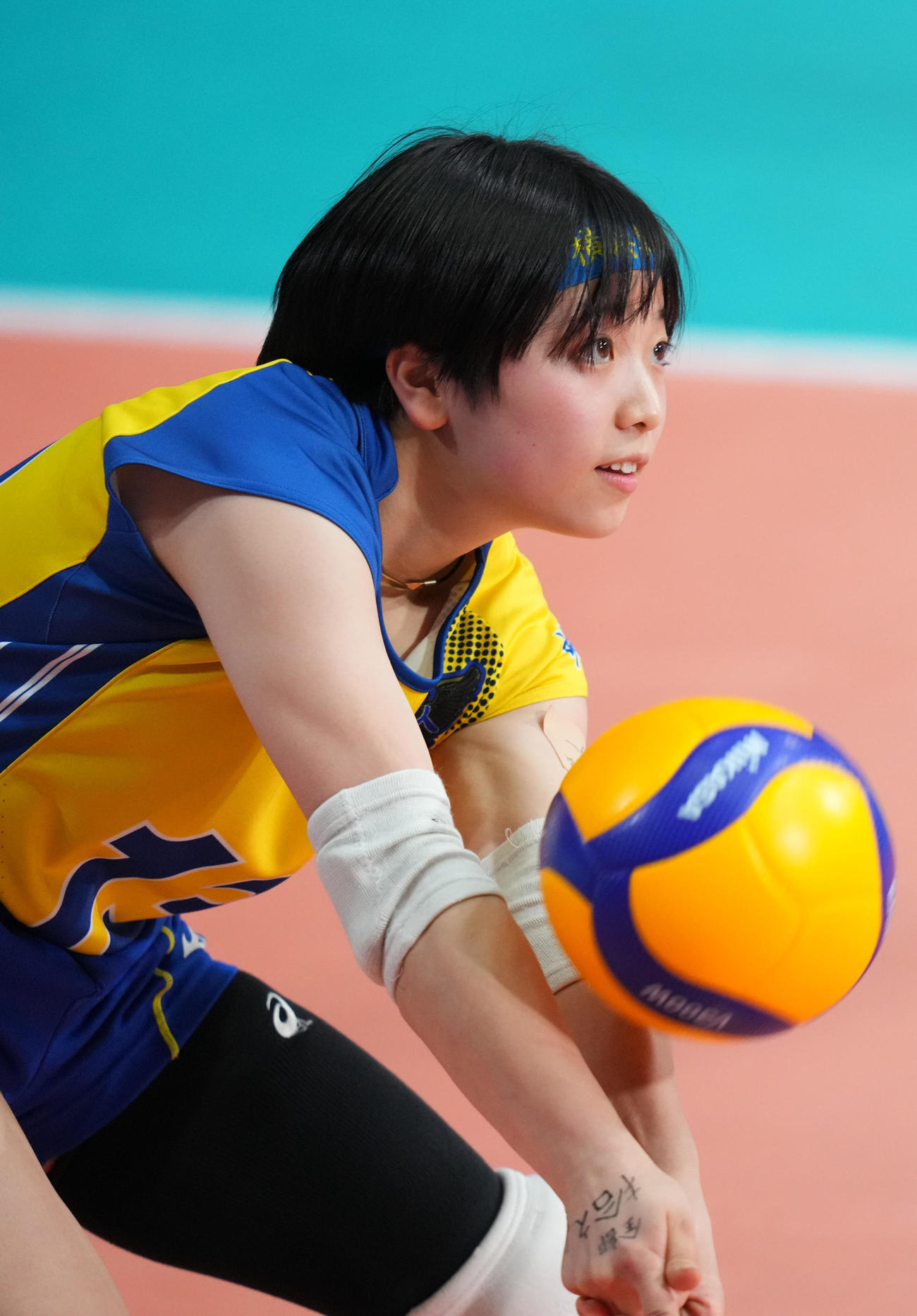 横浜隼人対福井工大福井　懸命にボールを拾う横浜隼人・大橋（撮影・横山健太）