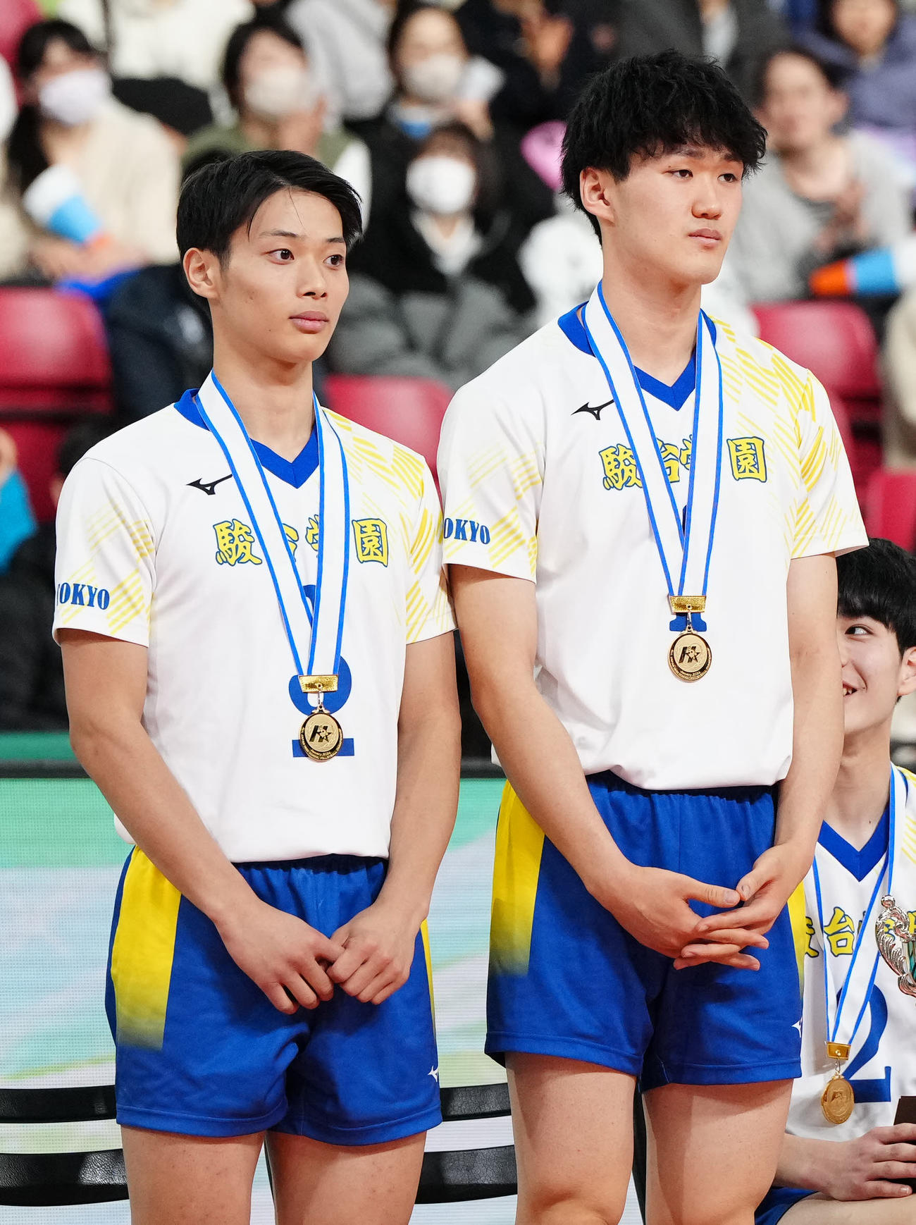 優秀選手に選ばれた駿台学園・亀岡（左）と秋本（撮影・江口和貴）