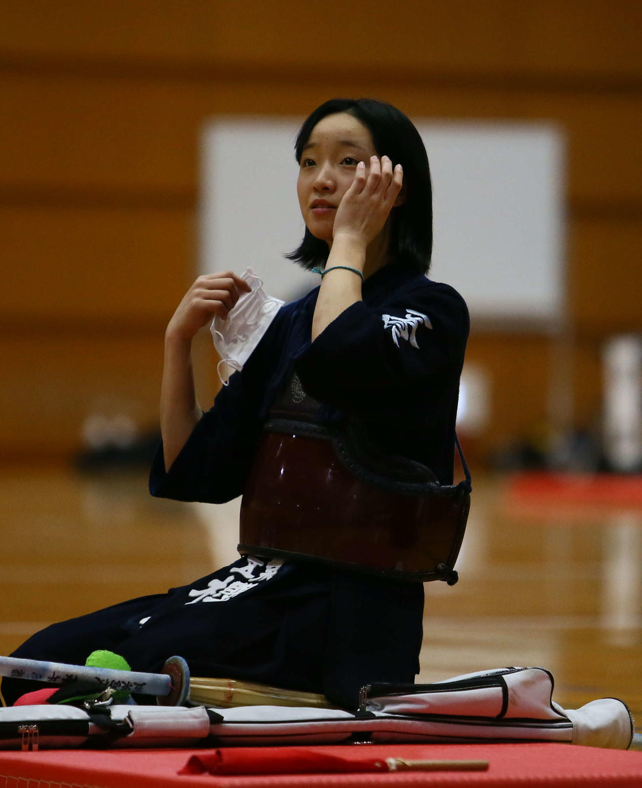 女子決勝に臨む桜井