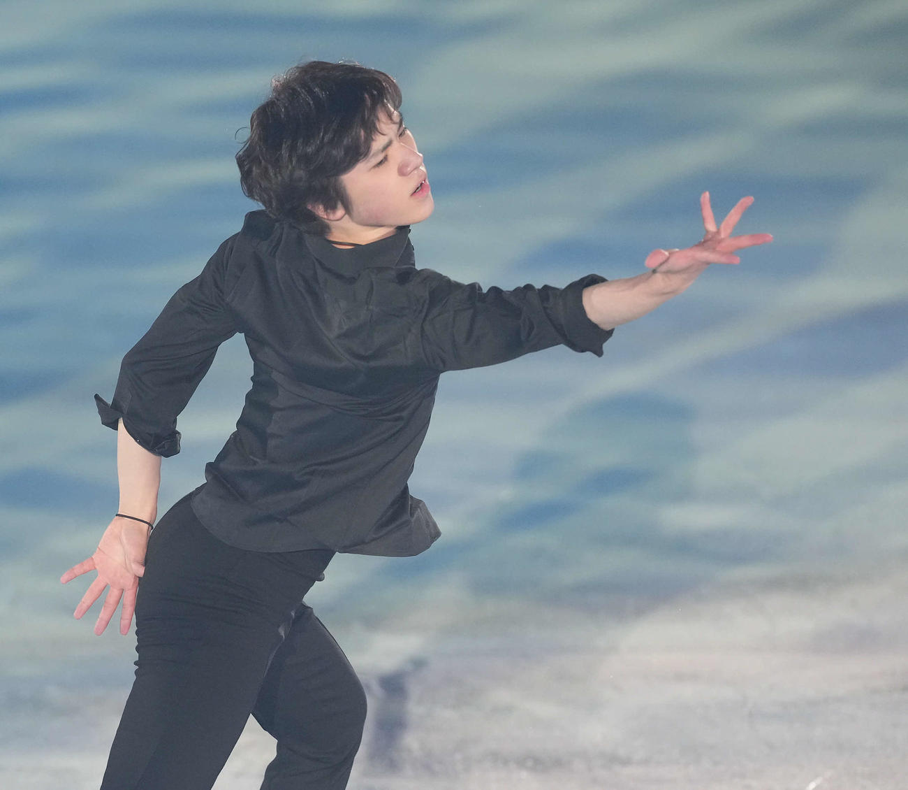 華麗な演技を見せる宇野昌磨（撮影・たえ見朱実）