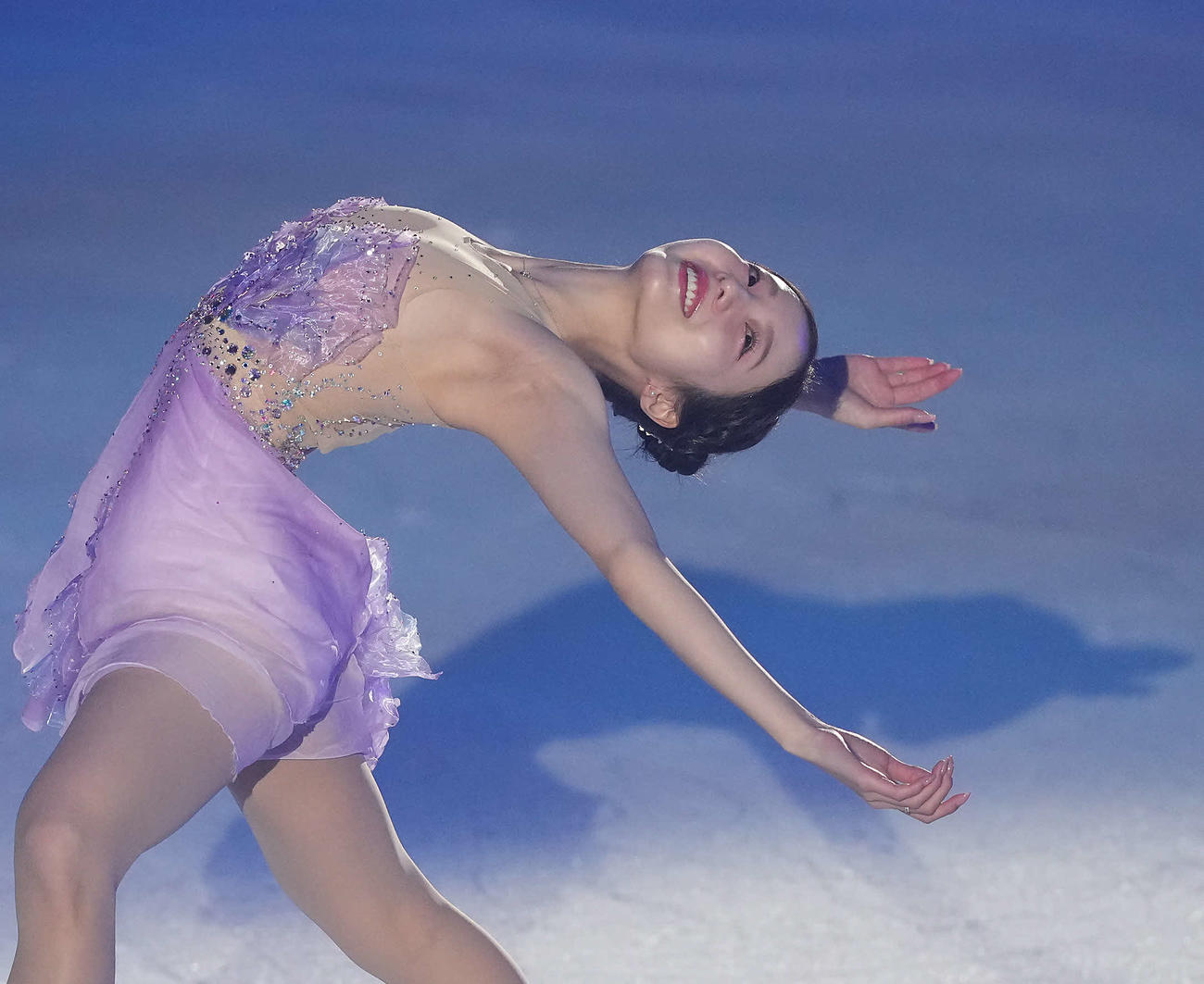 ファンを魅了する本田真凜さん（撮影・たえ見朱実）