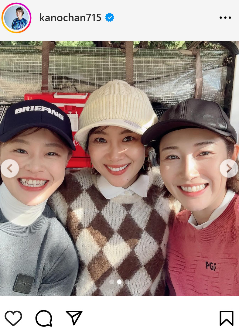 狩野舞子さんのインスタグラムから