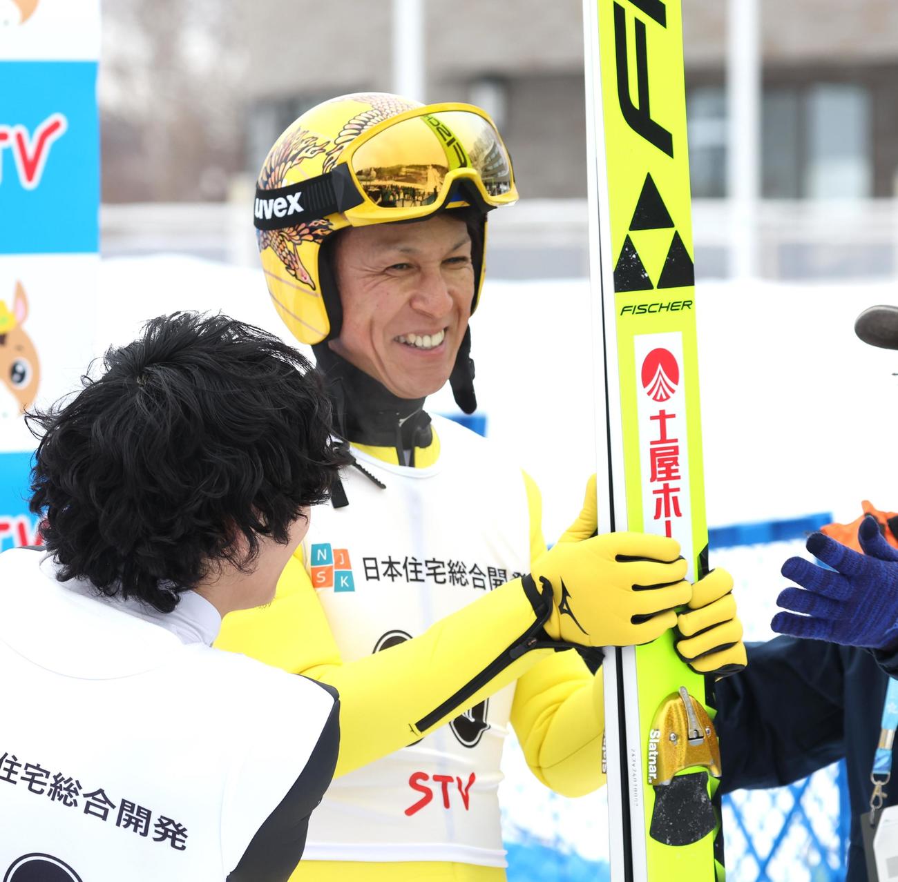 11位に入り笑顔の葛西（撮影・黒川智章）
