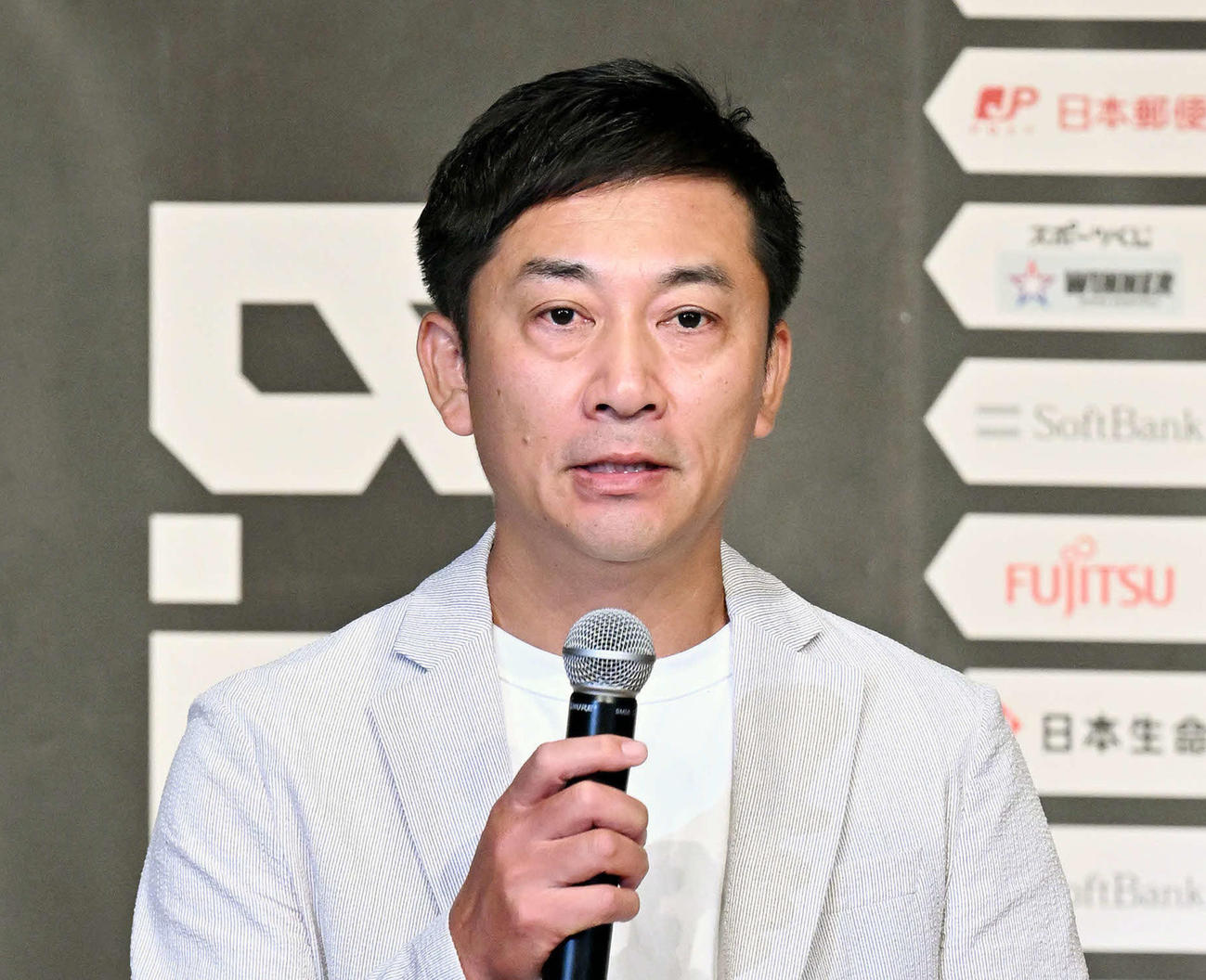 Bリーグ島田チェアマン（23年9月25日撮影）