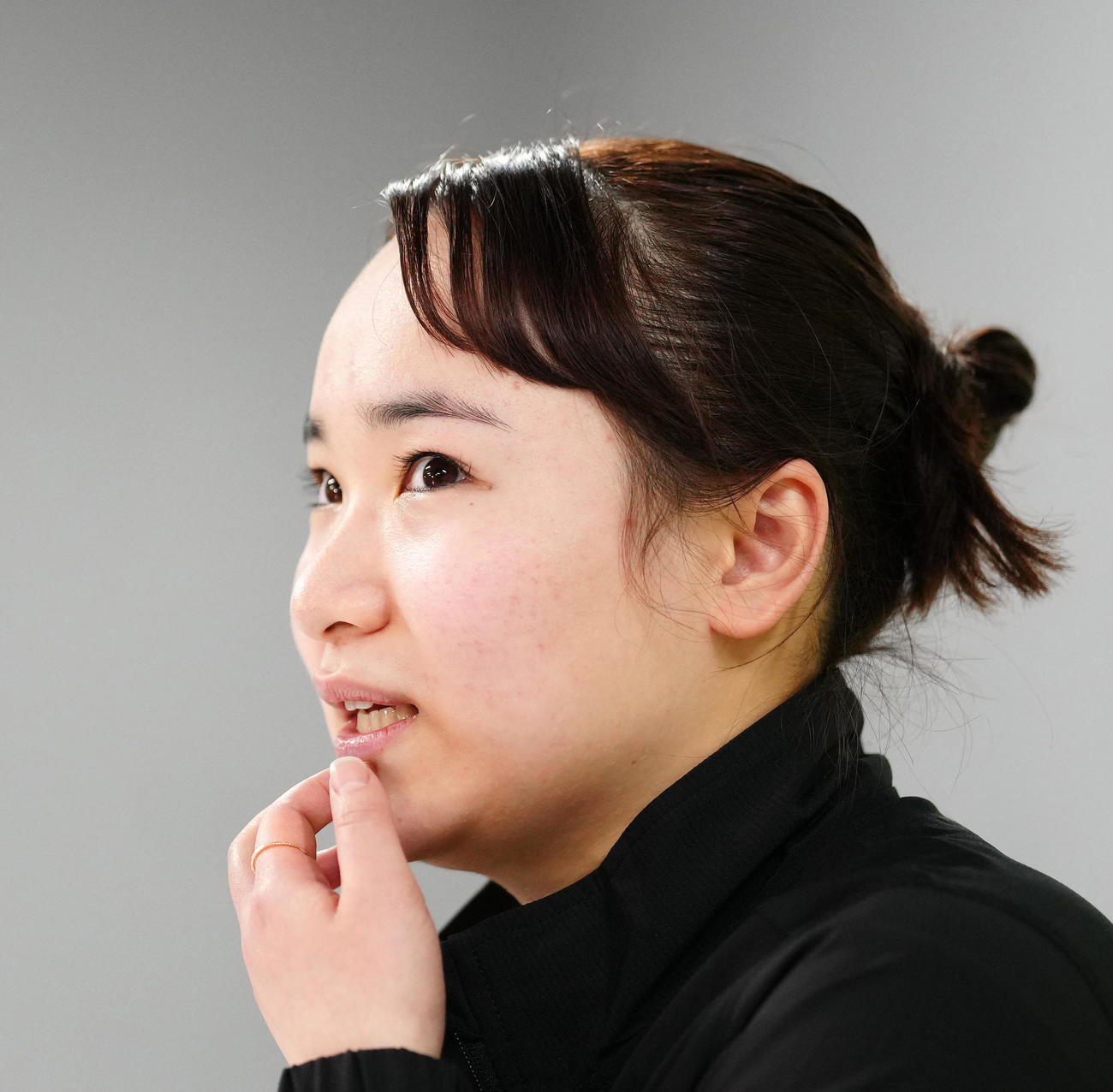 会見に臨む伊藤（撮影・江口和貴）