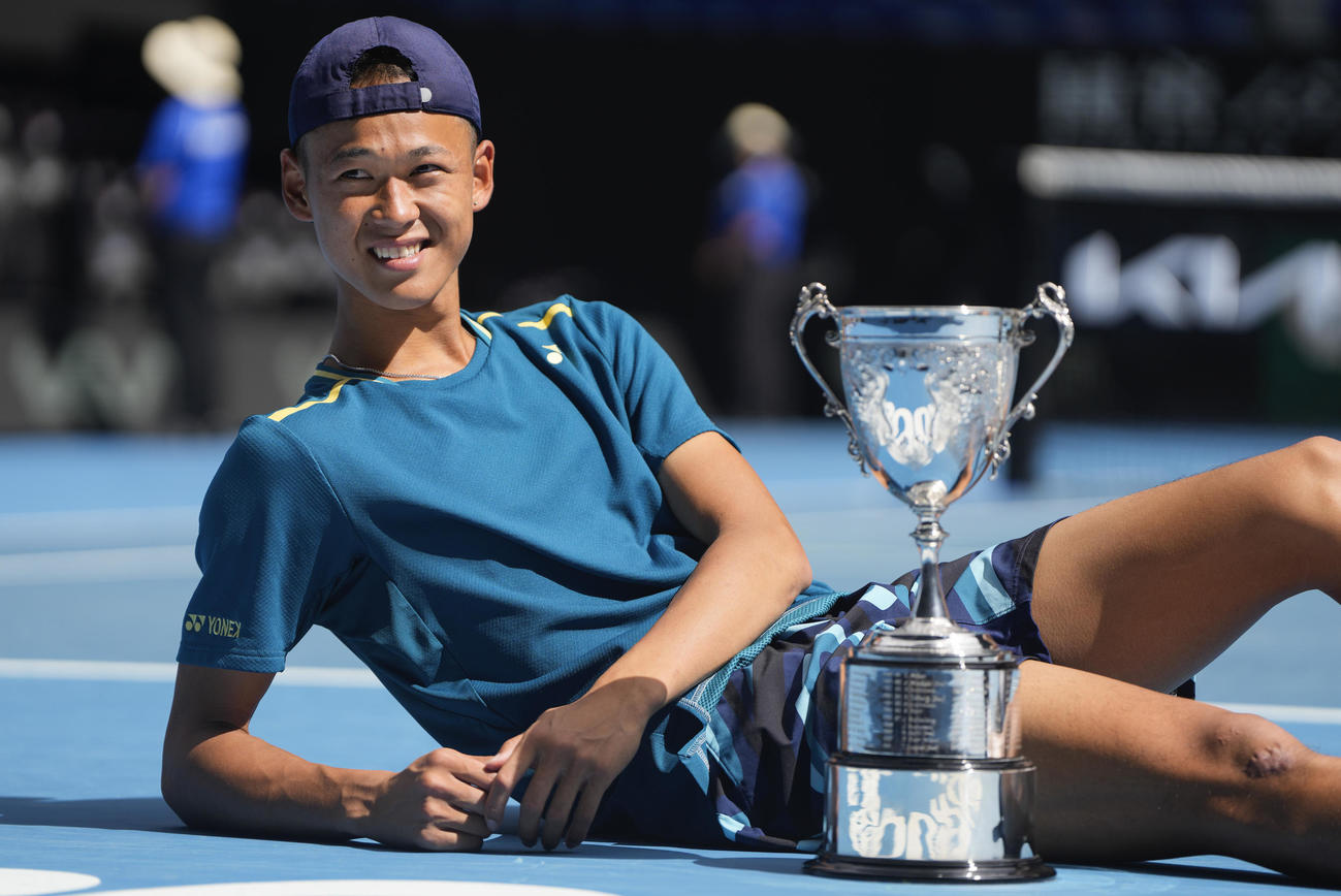 全豪オープン・ジュニアで優勝を飾った坂本怜（AP）