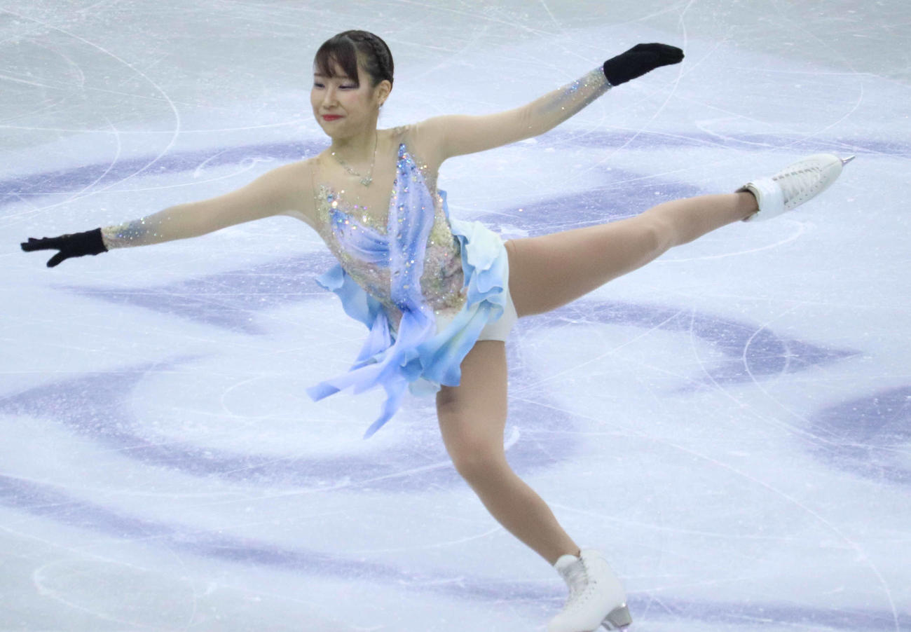 フリーに臨んだ三原舞依（撮影・竹本穂乃加）