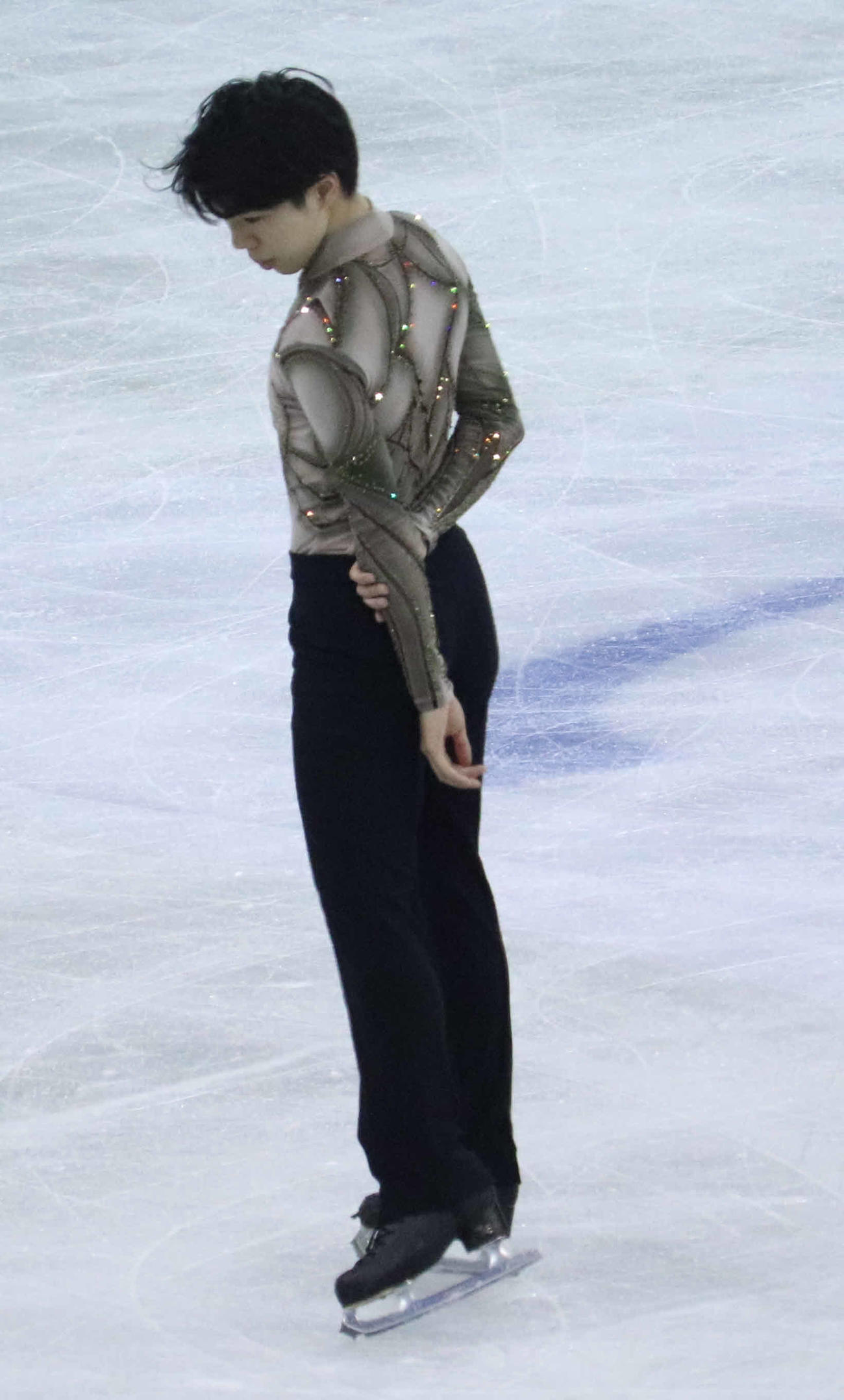 公式練習に参加した佐藤駿（撮影・竹本穂乃加）