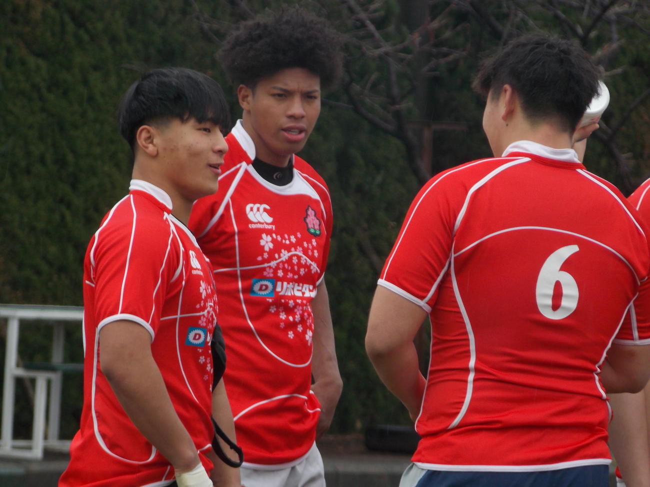 U20日本代表候補FW合宿に参加したロックの石橋チューカ（左から2人目）（撮影・松本航）