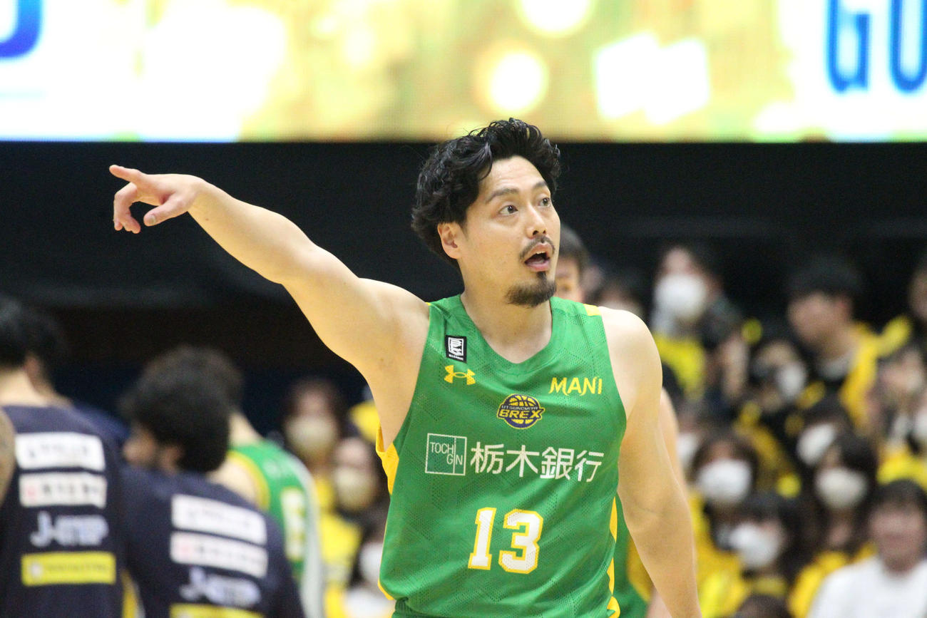 宇都宮対FE名古屋　要所で好プレーをみせ、5連勝に貢献した宇都宮の渡邉裕規（撮影・沢田啓太郎）
