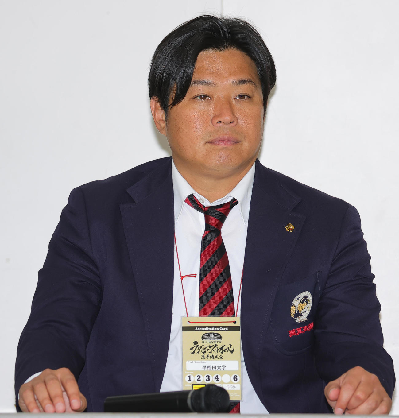 早大・大田尾竜彦監督（2023年12月17日撮影）