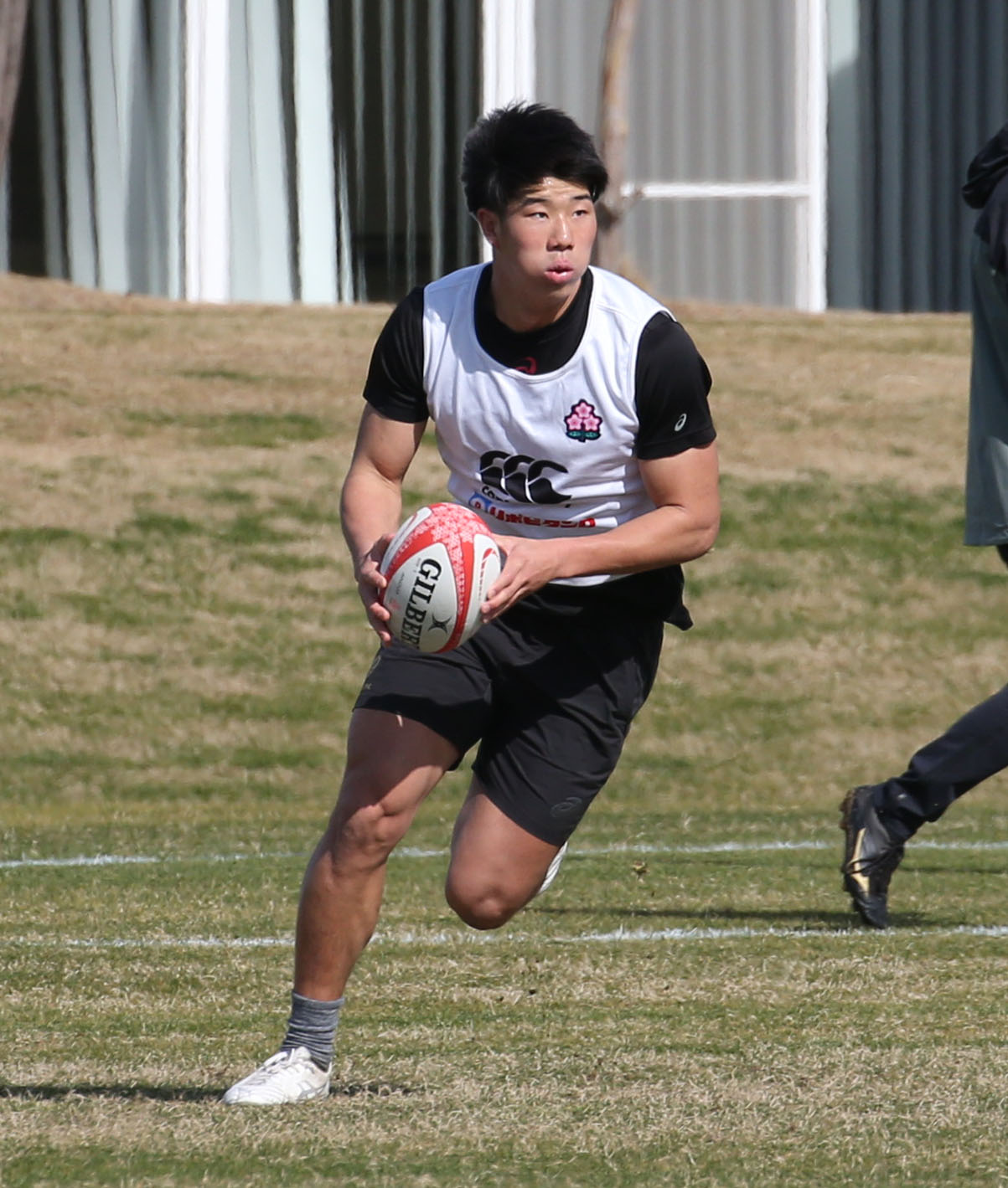 男子15人制トレーニングスコッド福岡合宿に参加するFB矢崎由高（撮影・冨田成美）