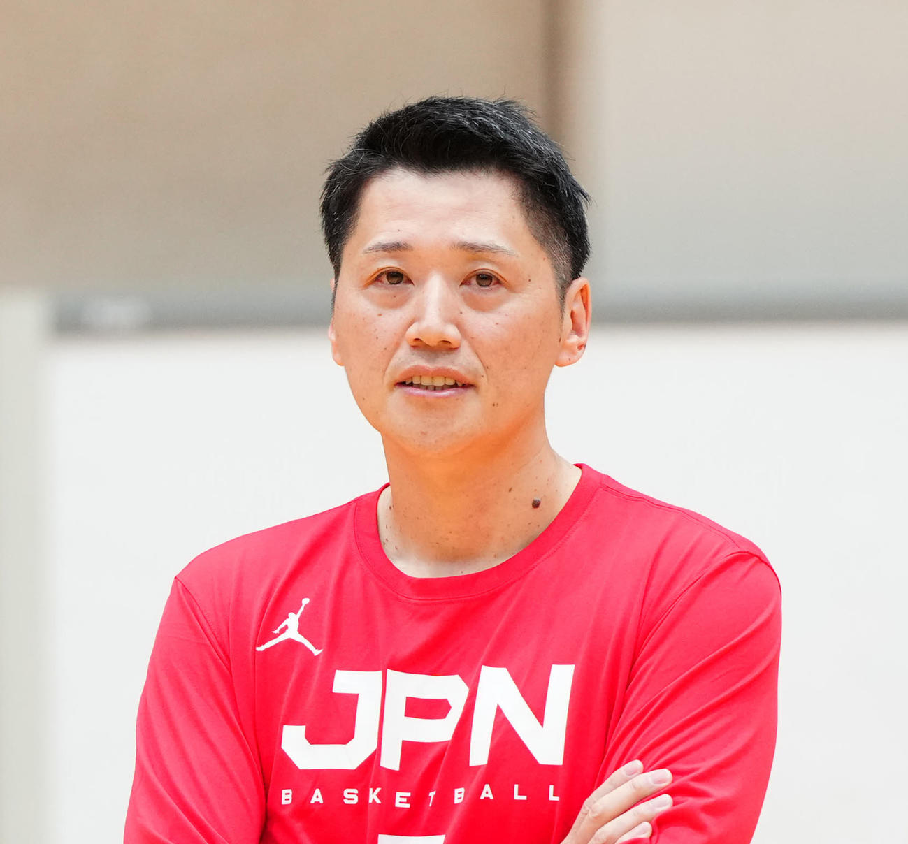 バスケ女子日本代表の恩塚監督（2024年1月撮影）