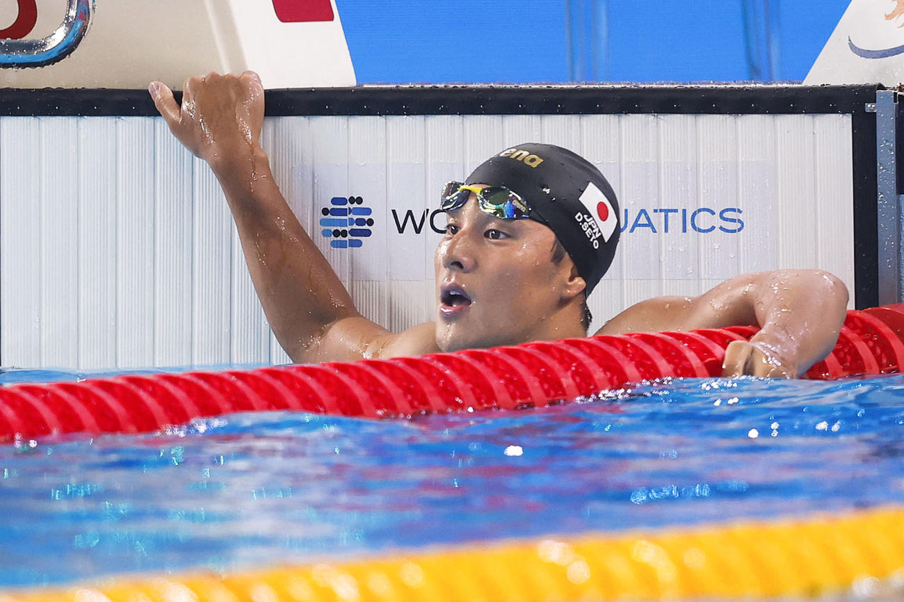 男子200メートル個人メドレーで4位となった瀬戸大也（共同）