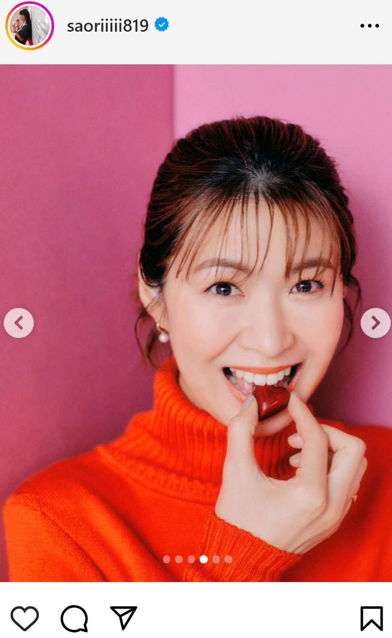 木村沙織さんのインスタグラムから