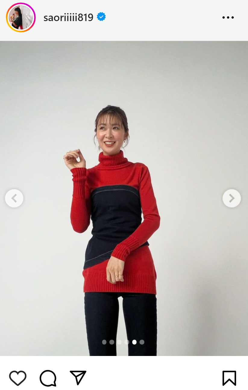木村沙織さんのインスタグラムから