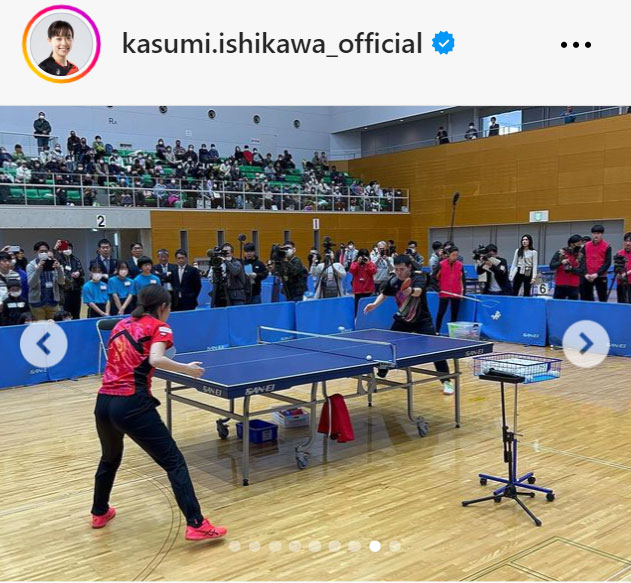 石川佳純さんのインスタグラムから