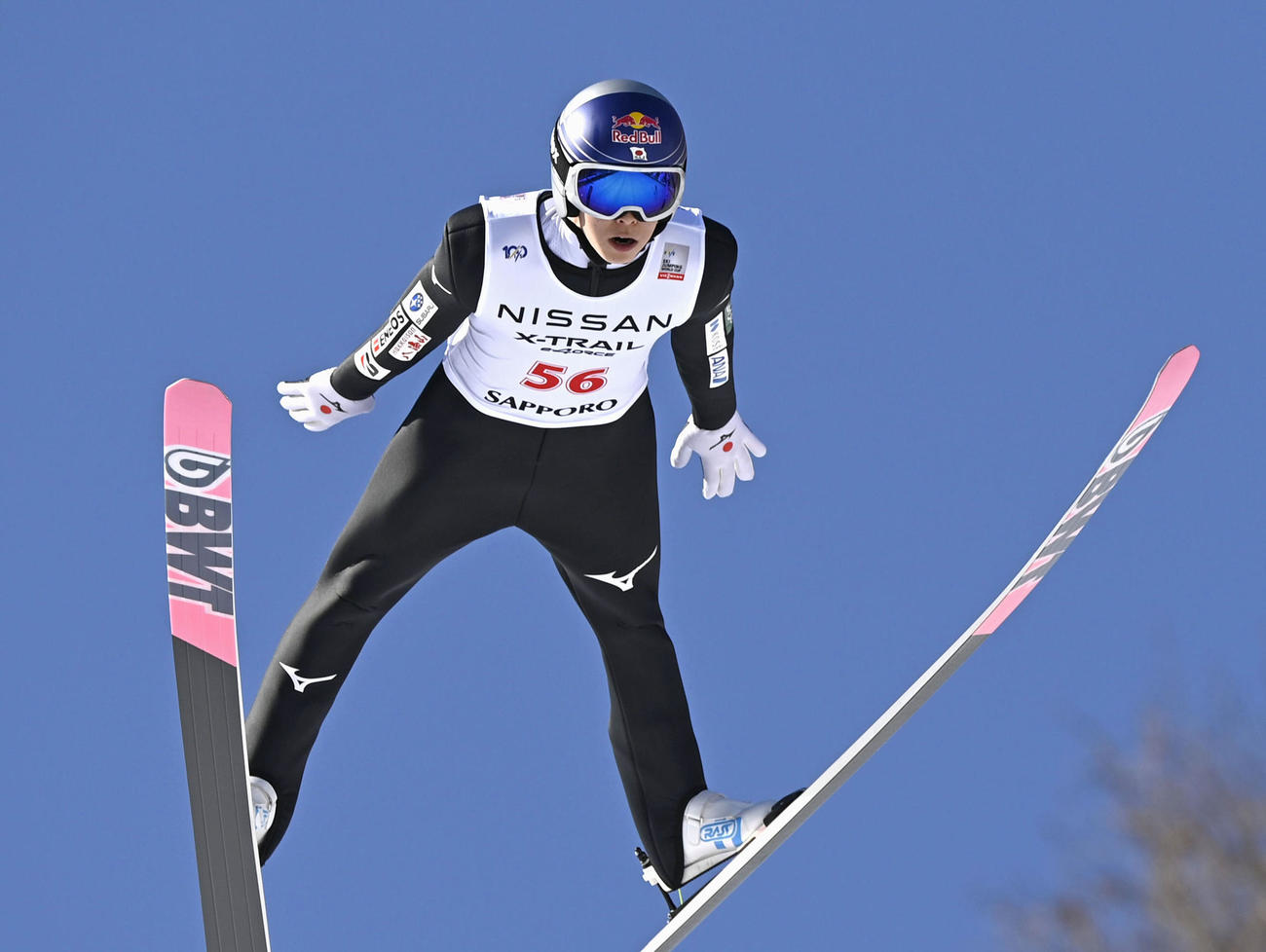 2戦連続の2位に入った小林陵侑＝大倉山（共同）
