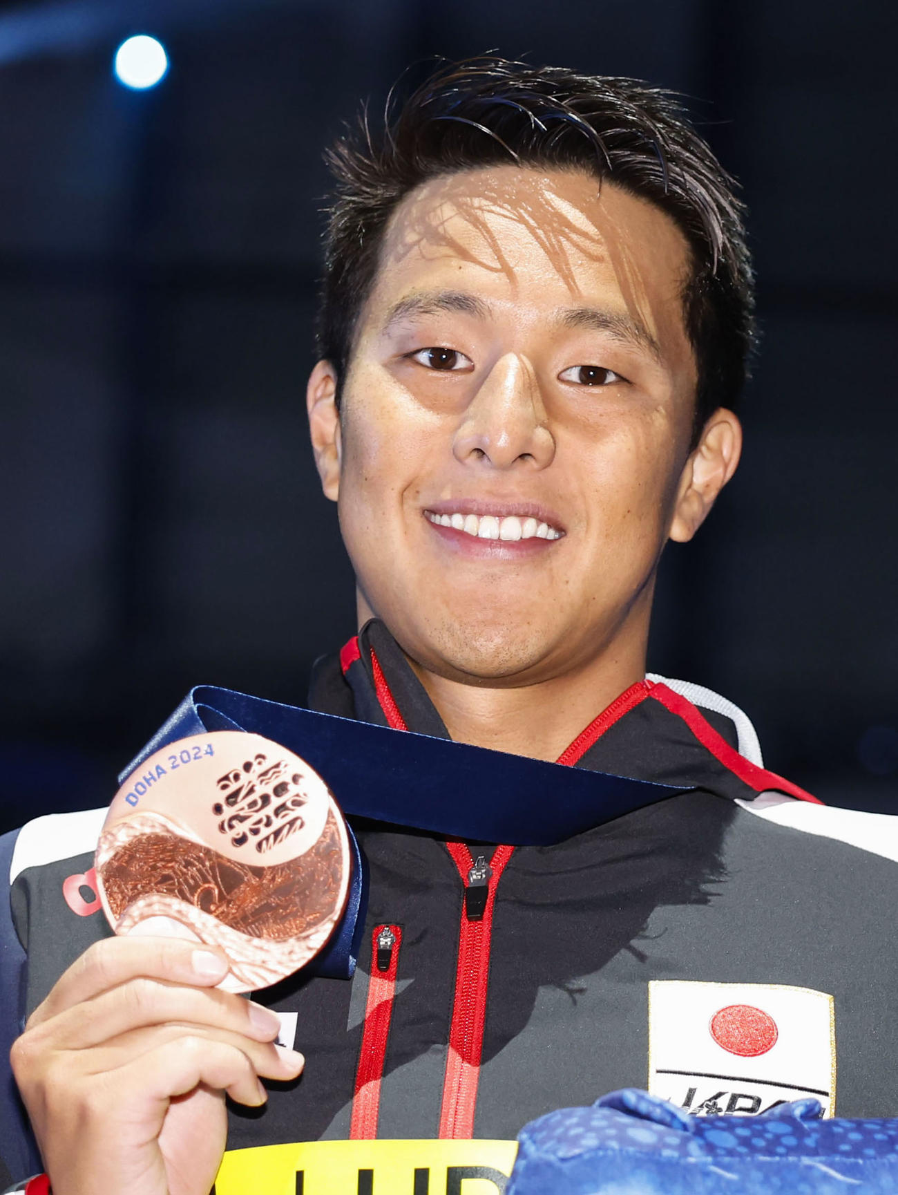 男子400メートル個人メドレー決勝で7大会連続の表彰台となる銅メダルを獲得した瀬戸大也（共同）