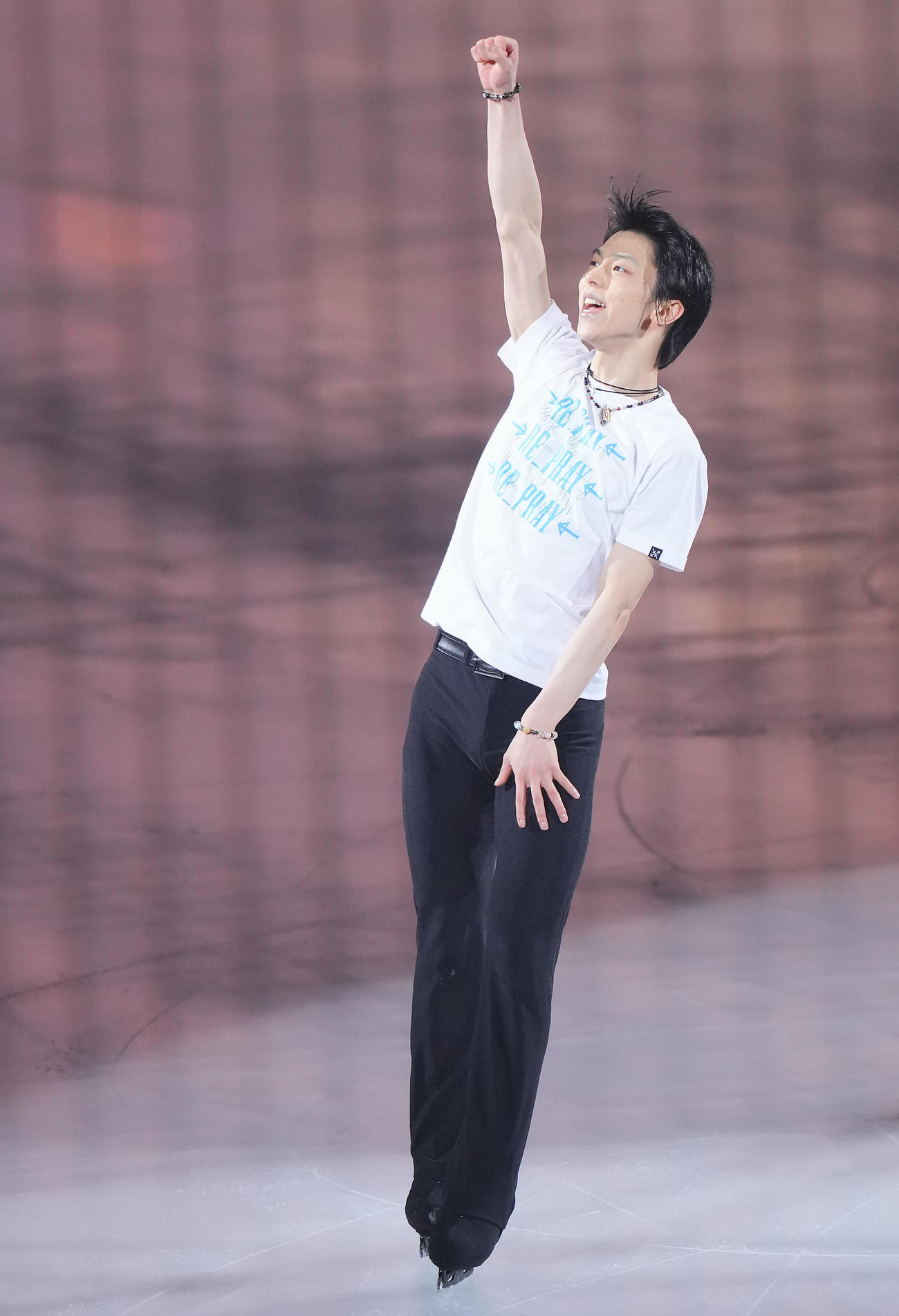 「Yuzuru Hanyu ICE STORY 2nd“RE＿PRAY”TOUR」横浜公演で演技する羽生結弦さん（撮影・垰建太）