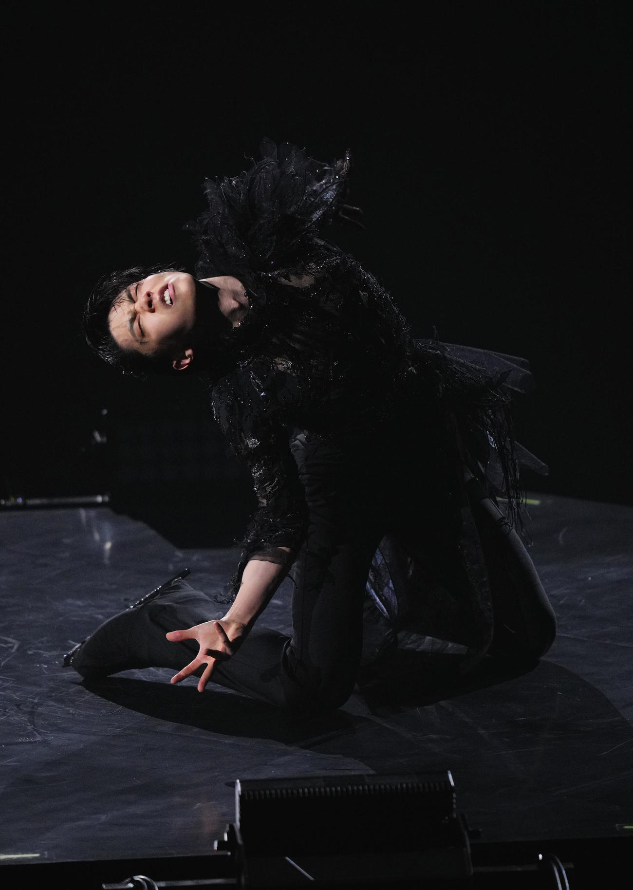「Yuzuru Hanyu ICE STORY 2nd“RE＿PRAY”TOUR」横浜公演で演技する羽生結弦さん（撮影・垰建太）