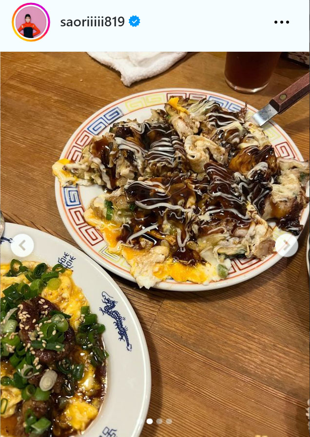 木村沙織さんのインスタグラムから