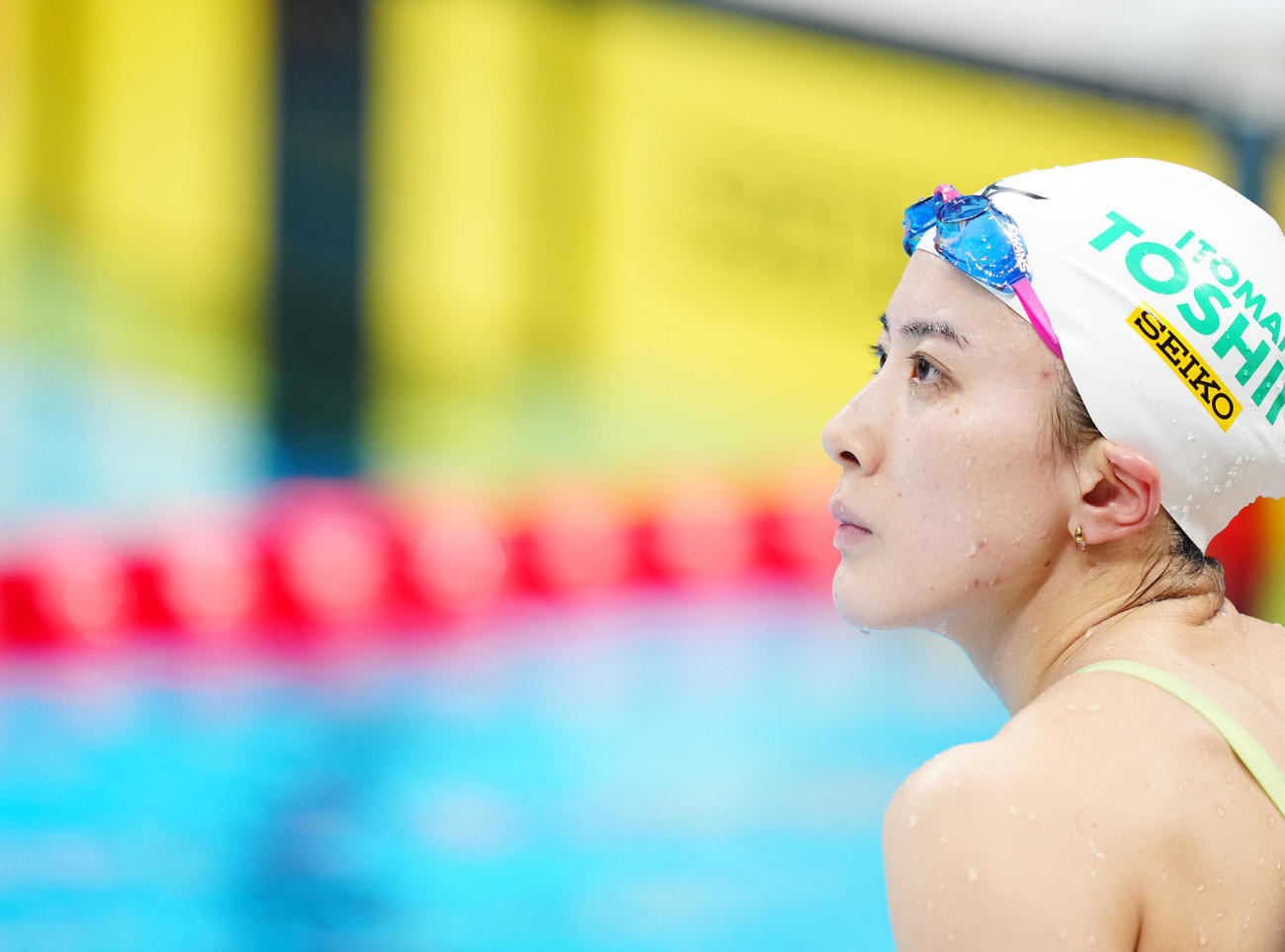 パリ五輪代表選考会の女子400メートル個人メドレー予選に臨んだ大橋（撮影・江口和貴）
