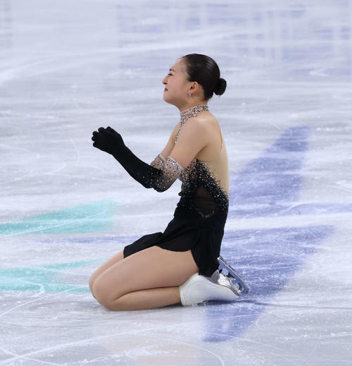 演技を終えて感情が込み上げる坂本