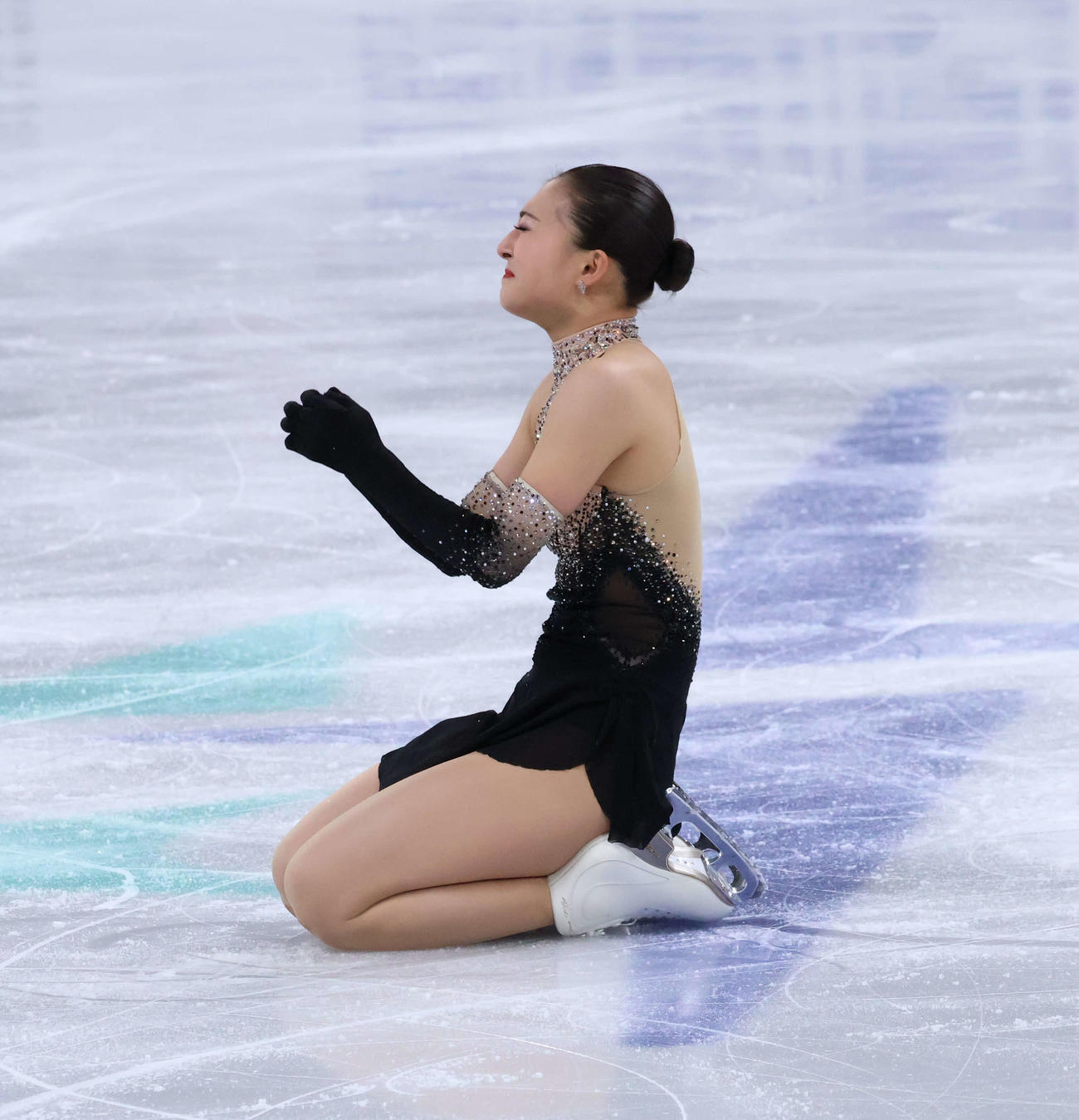 演技を終えて感情が込み上げる坂本