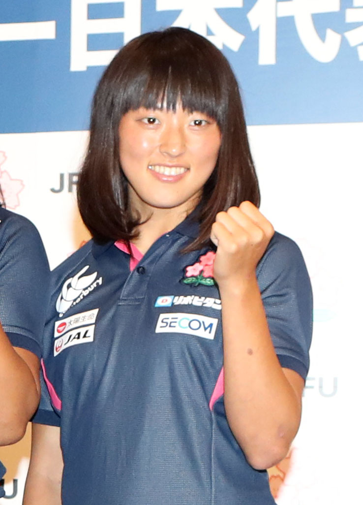 リオ五輪7人制ラグビー日本代表に選ばれた横尾千里さん（2016年6月撮影）