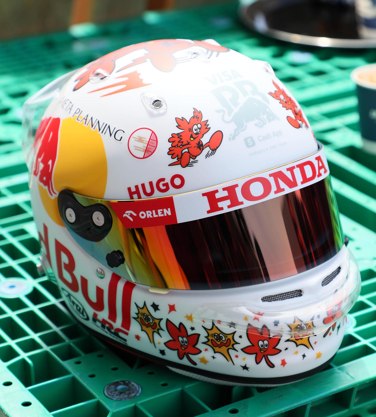 F1日本GPでRBの角田裕毅が使用する特別色の（撮影・宮崎幸一）
