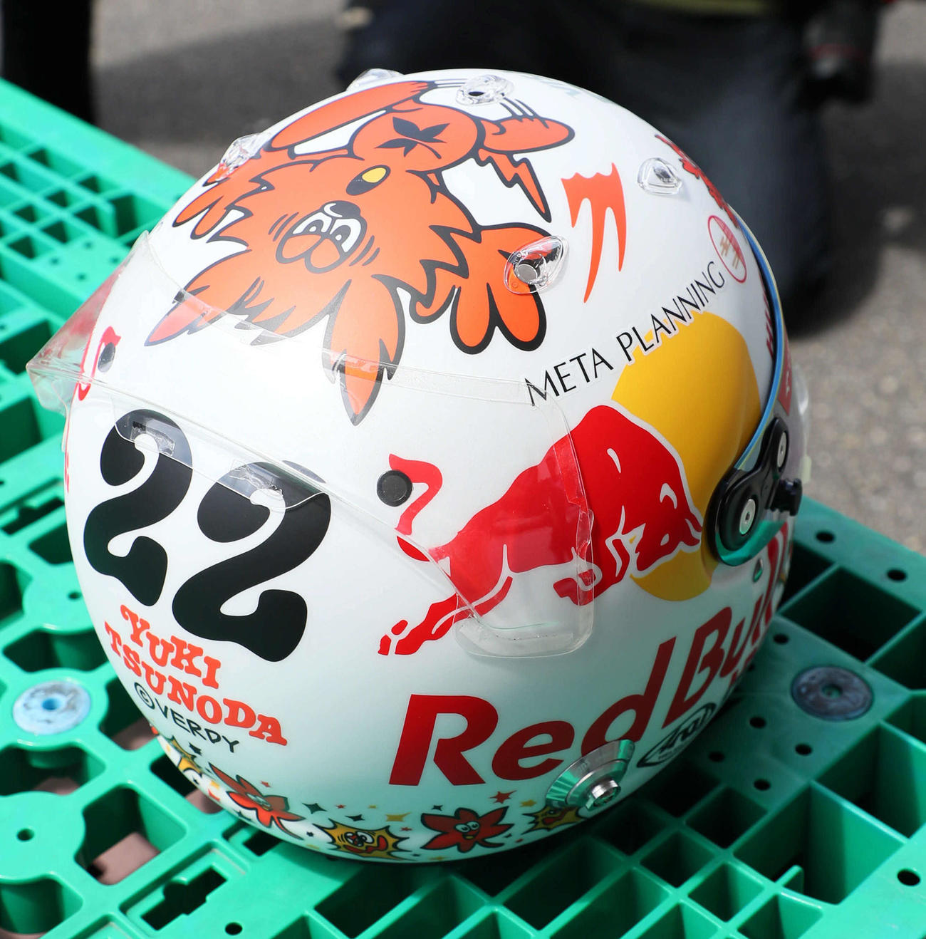 F1日本GPでRBの角田裕毅が使用する特別色の（撮影・宮崎幸一）