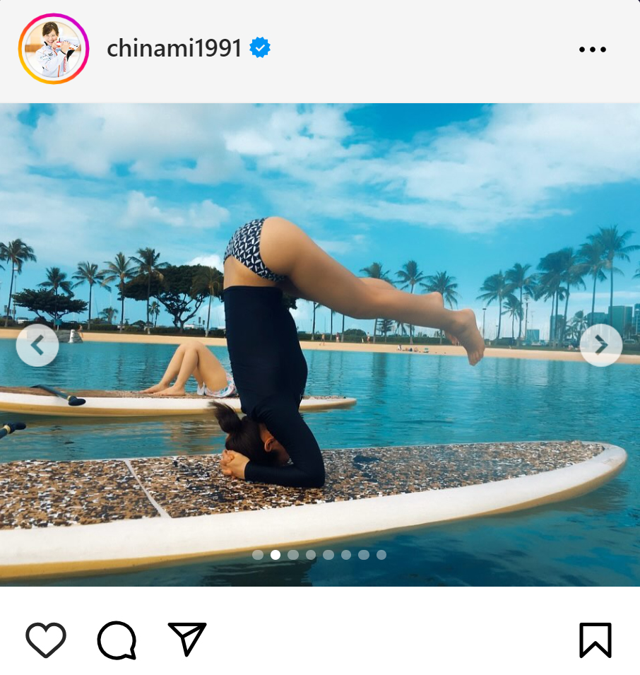 吉田知那美のインスタグラムから