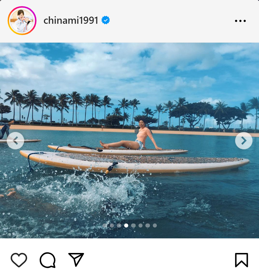 吉田知那美のインスタグラムから