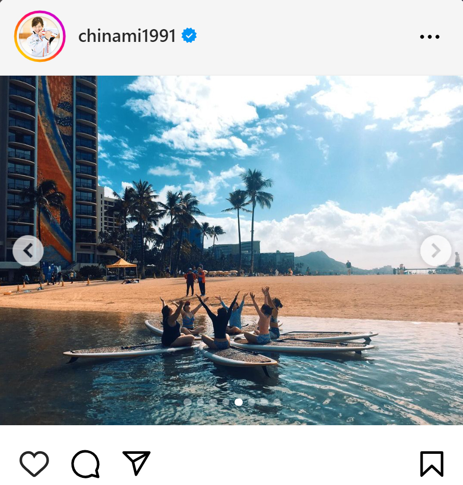 吉田知那美のインスタグラムから