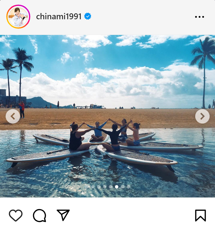 吉田知那美のインスタグラムから
