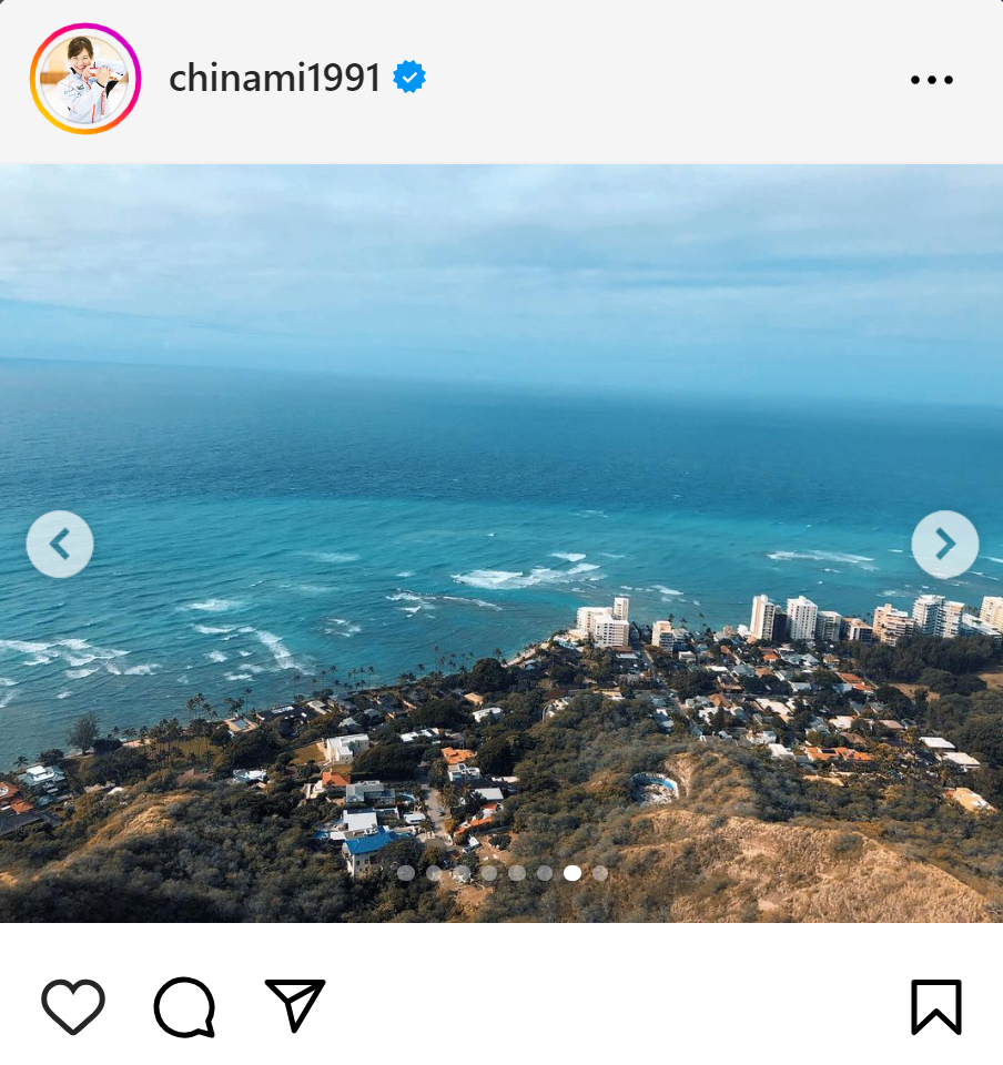 吉田知那美のインスタグラムから