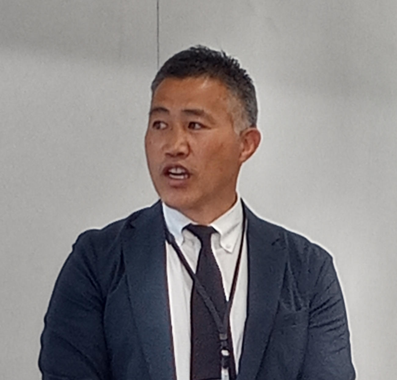 履正社高ラグビー部のヘッドコーチに就任した作田氏(2024年3月27日撮影)