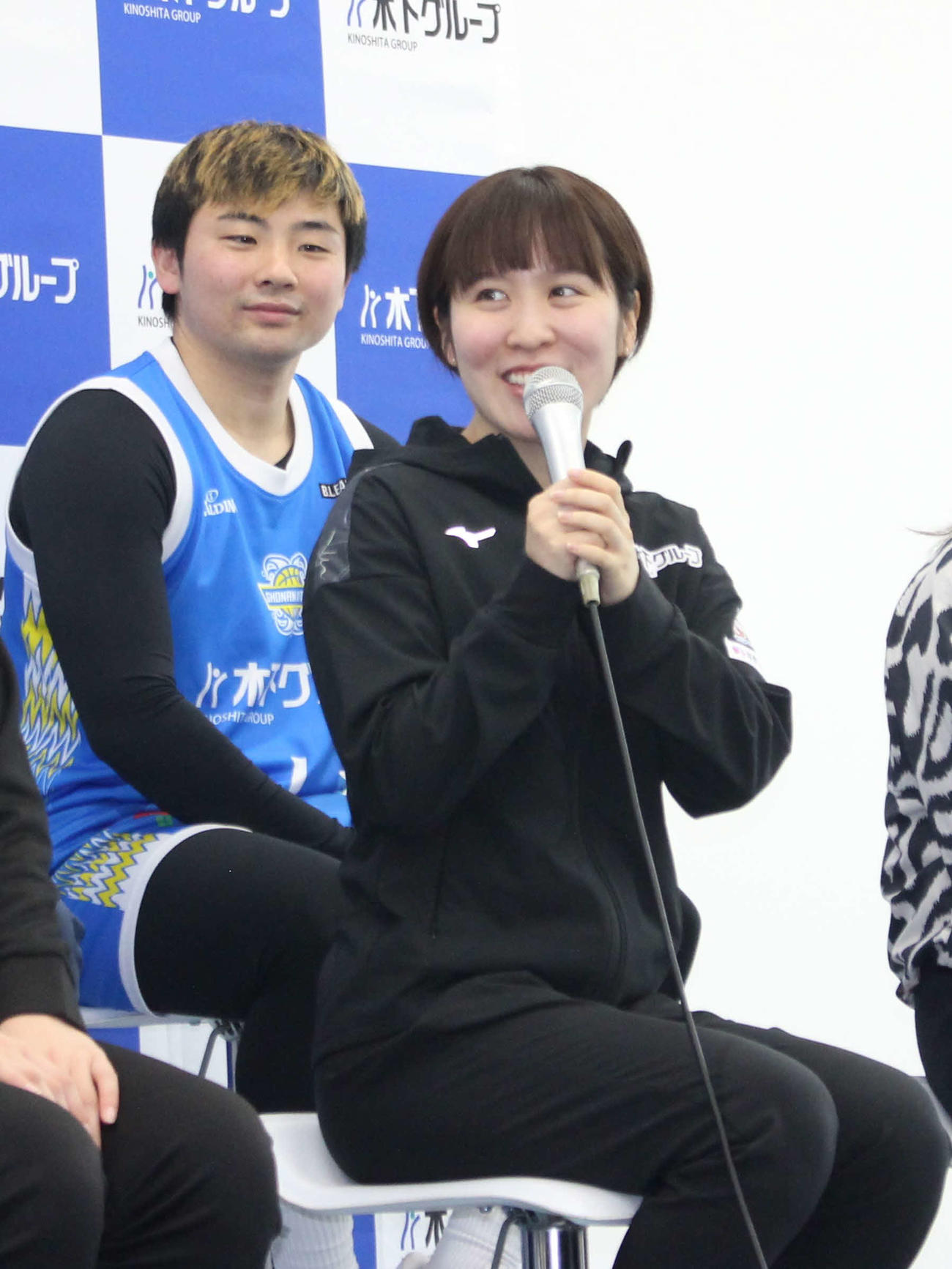 木下グループのイベントに出席した卓球女子の平野（撮影・勝部晃多）