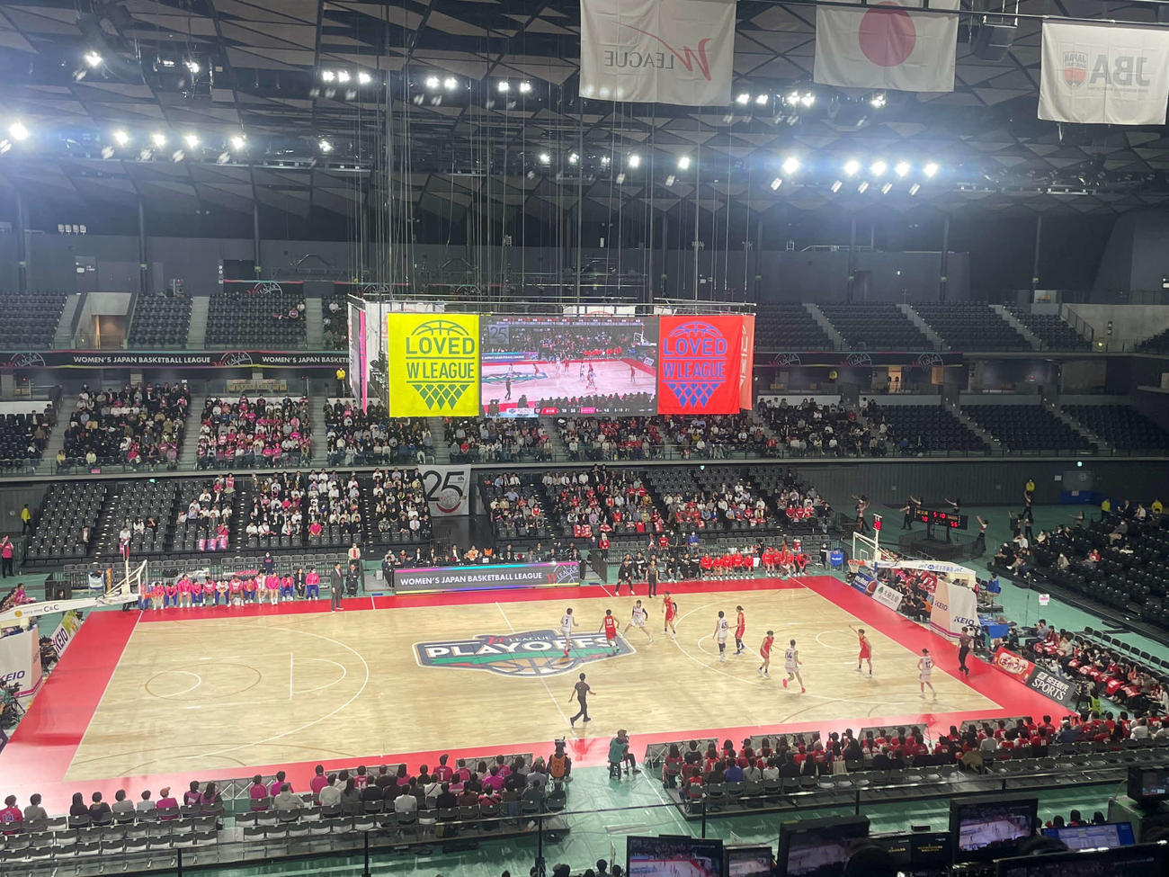 Wリーグ準決勝第3戦が行われた東京・武蔵野の森総合スポーツプラザ