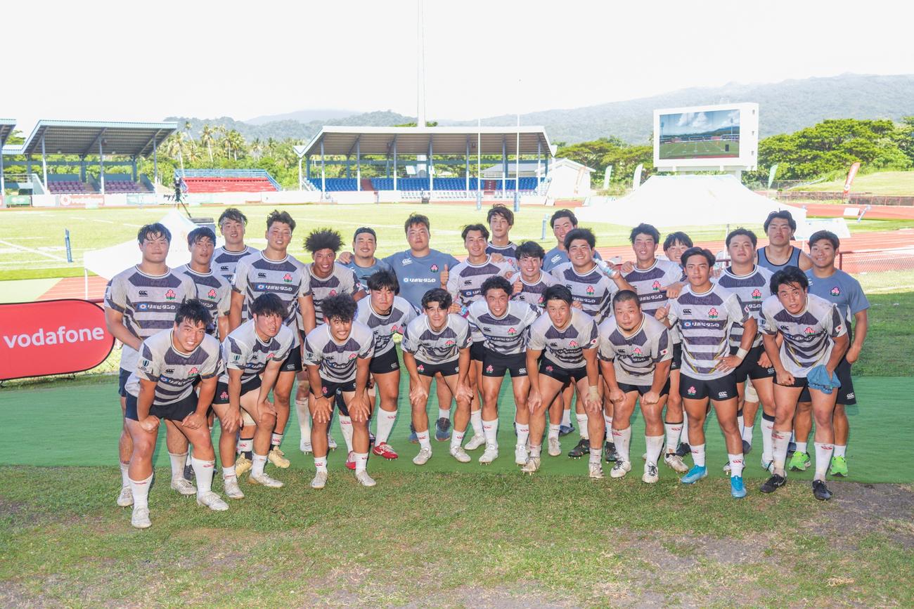 パシフィック・チャレンジでフィジー・ウォーリアーズを下したJAPAN XV（C）JRFU