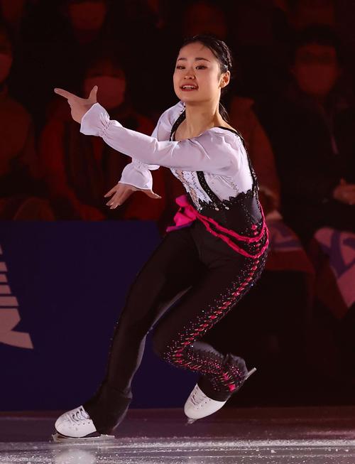 ブルーム・オン・アイス2024で演技する島田麻央（撮影・上田博志）
