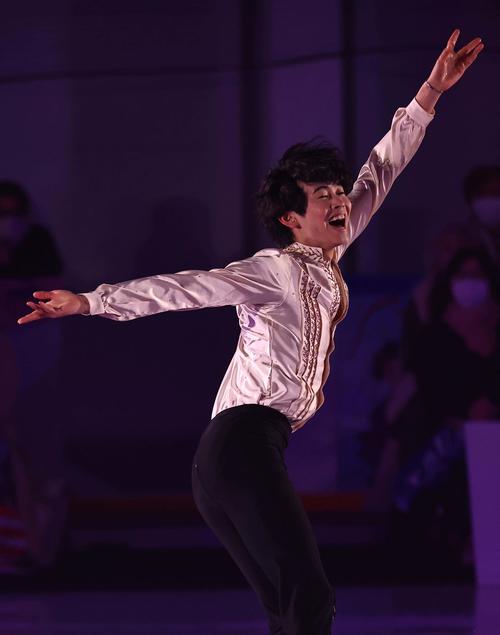 ブルーム・オン・アイス2024で演技する島田高志郎（撮影・上田博志）