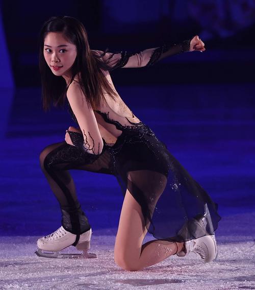 ブルーム・オン・アイス2024で演技する吉田陽菜（撮影・上田博志）