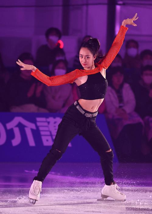 ブルーム・オン・アイスで演技する櫛田育良（撮影・上田博志）