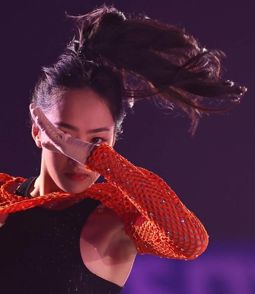 ブルーム・オン・アイスで演技する櫛田育良（撮影・上田博志）