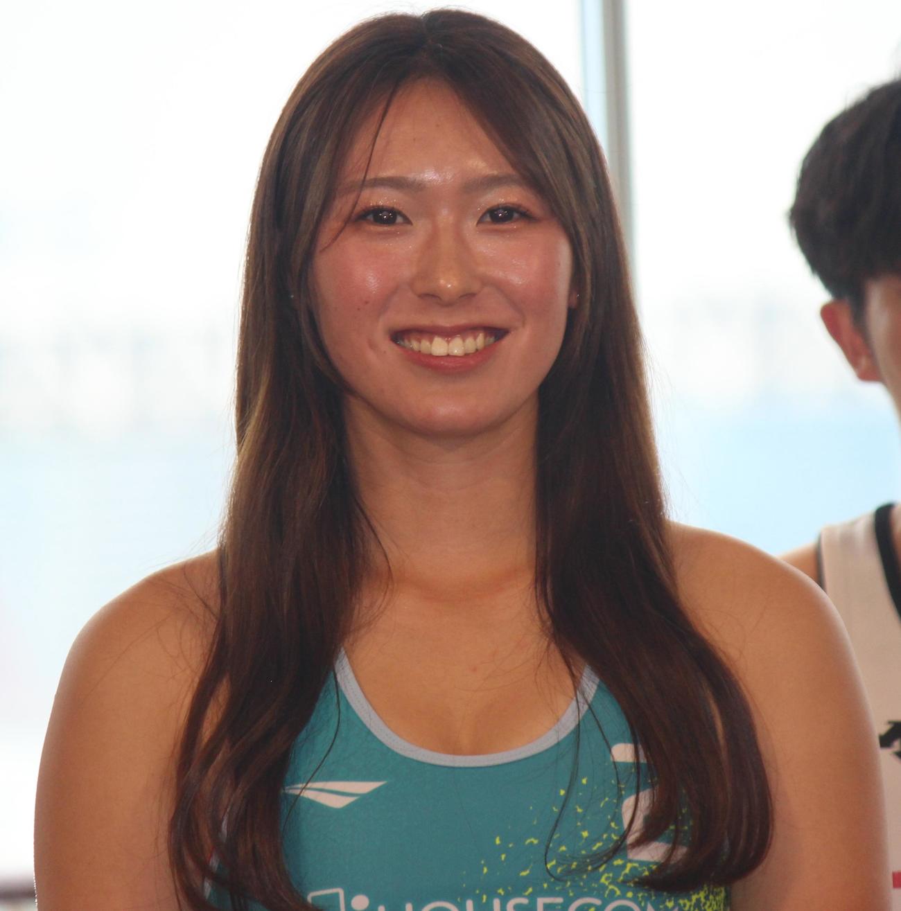 開幕会見に出席した川崎菜々子（撮影・勝部晃多）