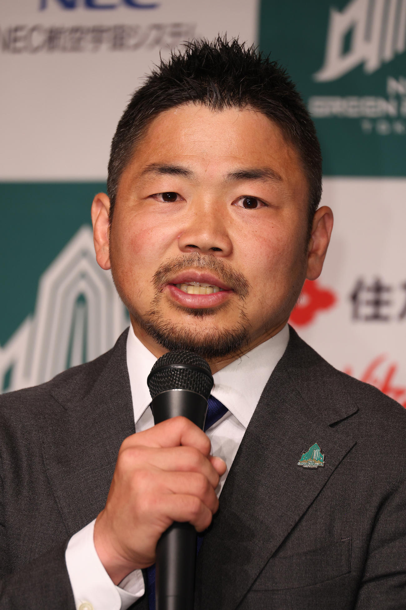 今シーズン限りでの現役引退を発表するラグビー元日本代表の田中史朗（撮影・中島郁夫）