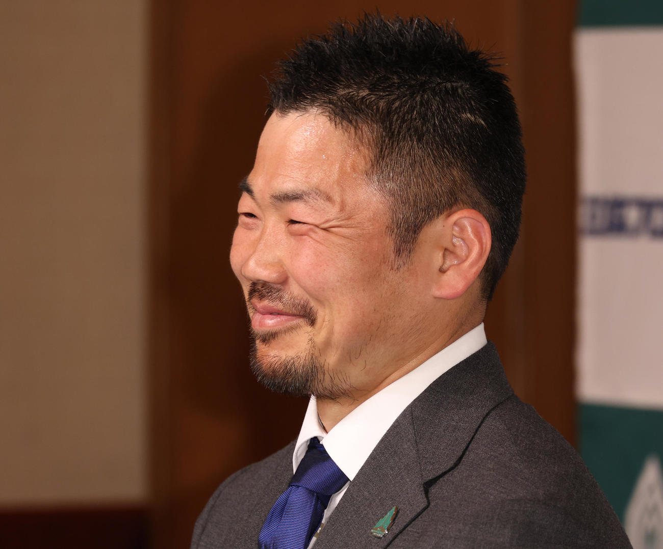 今シーズン限りでの現役引退を発表するラグビー元日本代表の田中（撮影・中島郁夫）