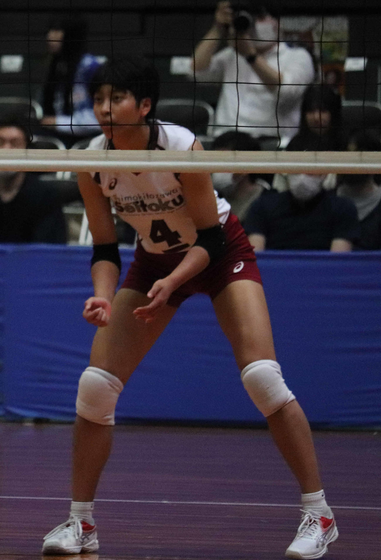 下北沢成徳主将のイェーモン・ミャ（撮影・竹本穂乃加）＝2024年5月2日、Asueアリーナ大阪